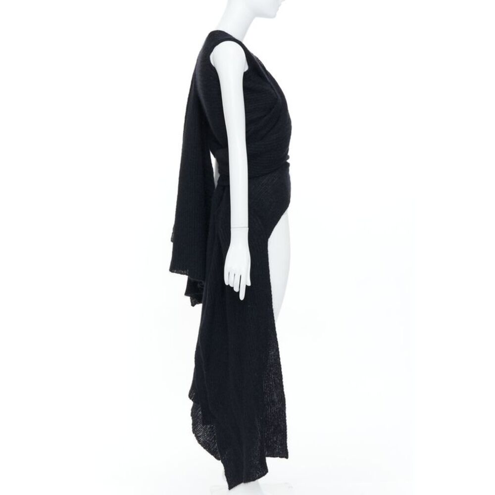 Yohji Yamamoto Black Wrap Cardigan Sweater - Picture 4 of 9